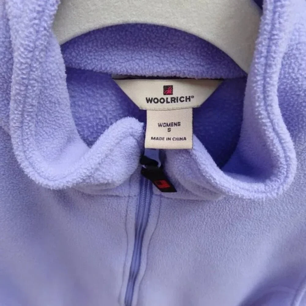 Woolrich Andes Full Zip Fleece Jacket - Lilac - Picture 3 of 4